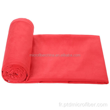 Serviette de yoga chaude en daim en microfibre